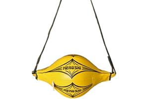 AINAAN Boxing Speed Ball Hanging Type Tumbler Sandbag Double End MMA for Training Gym Exercise Agility （Yellow）
