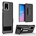 HIDAHE for Samsung Galaxy S20 Ultra Case, for Samsung S20 Ultra Belt Clip Holster Case Slim Shell Case Combo Cover with Kickstand Swivel Belt Clip Holster Protective 5G Case 6.9 inch 2020, Black