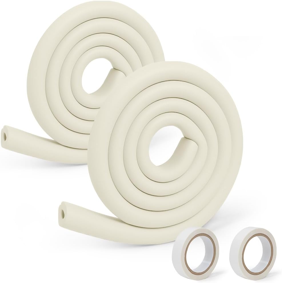 Vicloon Edge Protectors 2M x 2 Roll Foam Safety Strip Milky White