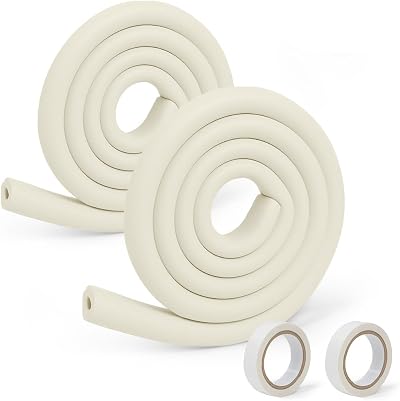 Vicloon Edge Protectors 2M x 2 Roll Foam Safety Strip Milky White