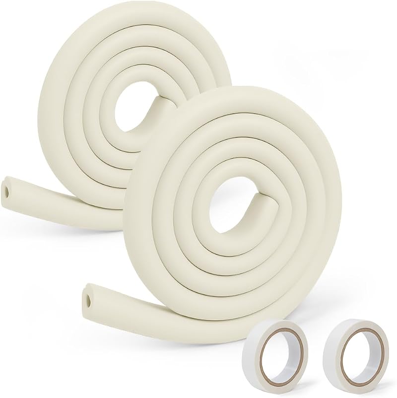 Vicloon Edge Protectors 2M x 2 Roll Foam Safety Strip Milky White