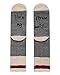 Pxmoda Soft Funny You Are My Person Letter Print Socks (Medium, Grey)