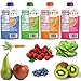 Happy Tot Organic Superfoods Fiber & Protein Stage 4 Baby Food Assortment Variety Packs 4 Flavors (Pack of 12)