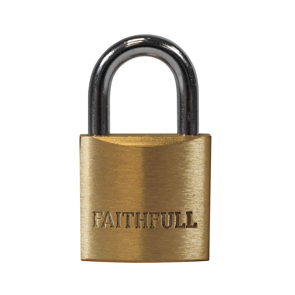 Faithfull FAIPLB25 Brass Padlocks 25mm 3 Keys