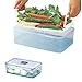 LOCK & LOCK Airtight Rectangular Food Storage Container with Special Drain Tray 121.73-oz / 15.22-cup