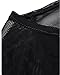 ZANZEA Womens Mesh Sheer Tops Sexy Black See Through Blouse Long Sleeve T Shirt Party Clubwear Black 4