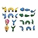 8pc 3D Shoe Charms Dragon Mermaid Crocodile Snake for Croc Shoes & Bracelets Toys Party Gifts