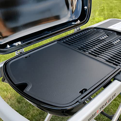 Hisencn Cast Iron Griddle for er Traveler Portable Gas Grill