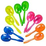 Add Life To The Party! 12 Maracas Bright and Colorful Party Favors, Noisemaker for New Years Party, 5