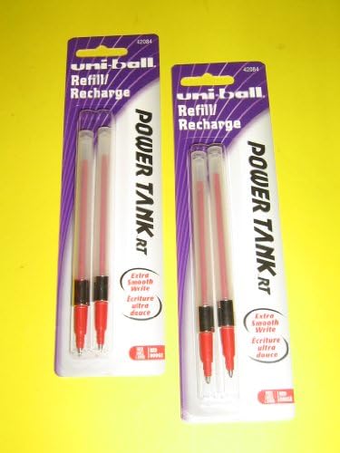 Uni-ball, Refill/Recharge, 42084, PowerTank RT, Bold, Large, 1.0mm, Red