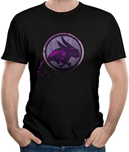 FOURROUNI Men's The Birthday Four Mass Four acree Logo T-Shirt Black Medium