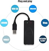 ASHATA USB 2.0 to Dual Port RJ11 Ethernet Adapter 56k Fax Modem Win 7/10 view 4