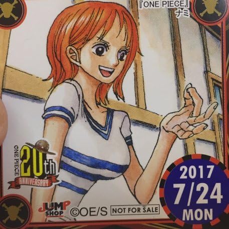Amazon ジャンプショップ 365日ステッカー ナミ アニバーサリー 周年 非売品 7月24日 7 24 ワンピース Onepiece 同梱可 検 麦わらストア アニメ 萌えグッズ 通販