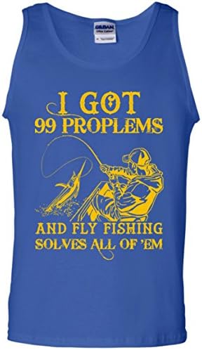 Fly Fishing Solves All Of 'em Cotton Tank Top For Men