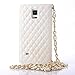 Note 4 Case,Samsung Galaxy Note 4 Case, Welity White Color Bling Rhinestone Camelliae Stylish PU Leather Flip Wallet Credit ID Card Slot Holder Wrist Wrap Chain Phone Case With Stand Cover for Samsung Galaxy Note 4 and one gift