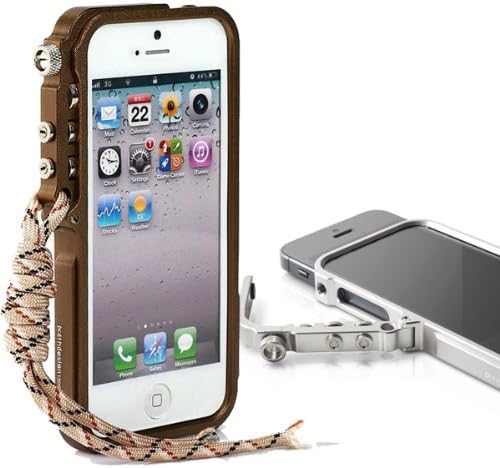 Ecoe Tech Aluminum Bumper Case,metal Case for Iphone 5,iphone 5s (coffee)