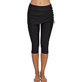 Swimming Water Pants Skirted Swim Shorts Cropped Capri Surf Leggings Wetsuit Pants UV Boardshorts for Women