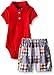 Nautica Baby Short Sleeve Polo Core Bodysuit Set, Rouge, 0-3 Months