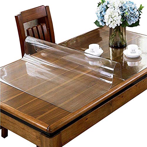 Clear Table Cover Protector,40 x 79 Inch PlasticTable Protector 2mm