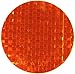 LiteMark DOT-SAE Amber Dot 3 Inch Round High Reflective Prismatic Lenses with Durable Protective Transparent Layer for Safety and Increased Visibility (Pack of 4 Reflectors)