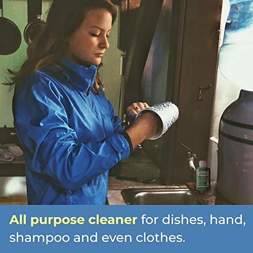 Sierra Dawn Campsuds Biodegradable Soap - All Purpose Cleaner for Camping, Hiking, Backpacking, Household - Perfect Liquid Soap for Camping Dishes, Shower, Shampoo, Hand (4oz in Nalgene Bottle) - Thumbnail 2