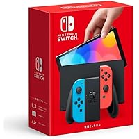 Nintendo Switch, Neon Blue and Red JoyCon, Versatile Gaming.