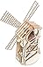 Wood Trick Windmill Model Kit to Build - 3D Wooden Puzzle, Assembly Model, ECO Wooden Toy, Best DIY Toy - STEM Toys for Boys and Girls