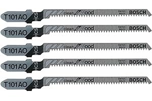 Bosch 101AO 3-Inch 20-Tooth Jig Saw Blades, 5 Pack