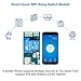 YEMIUGO 12V WiFi Relay Switch Module Inching & Self-Locking Switch Module High Powe 15A APP Smart Relay Delay Switch Module for DIY Smart Home Compatible with Alexa Google Nest