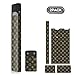 Togolo Vinyl Skin Wrap Sticker Decal Covers 3D Patterns Compatible with JUUL - 2 Pack (1# Brown)