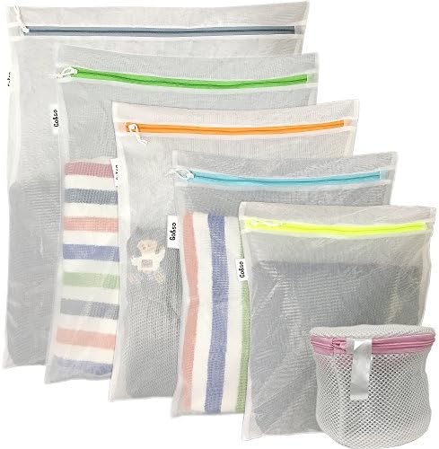 Mesh Laundry Bag 6 Pack Bra Washing Bag Travel Storage Organize Bag Lingerie Laundry Bag Men's Underwear Laundry Bag Clothing Washing Bags for Hosiery Blouse Socking