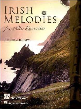 Amazon Com Irish Melodies For Alto Recorder Flute A Bec Cd 9789043131520 Joachim Johow Books