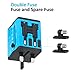 Travel Adapter, Worldwide All in One Universal Travel Adapter Wall AC Power Plug Adapter International Power Plug Wall Charger with Dual USB Charging Ports for USA EU UK AUS Cell, 1PACK