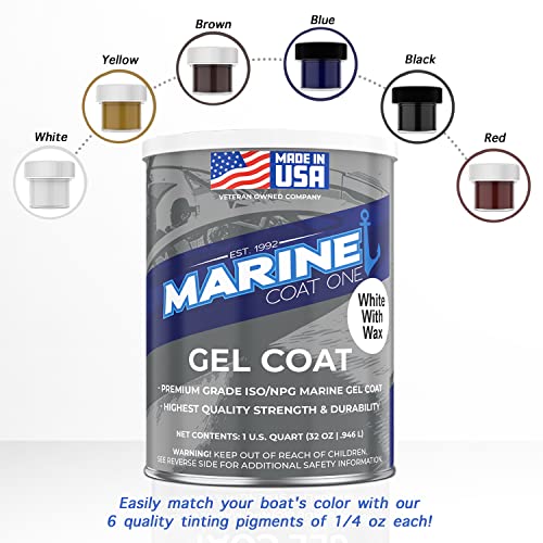 Marine Coat One Iso/Npg Marine Gel Coat White with Wax with MEKP