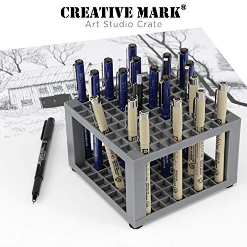 Creative Mark Brush Crate Multi Bin Paint Brush Organizer Artist