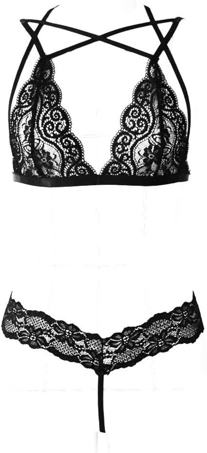 conjuntos de encaje ropa interior femenina