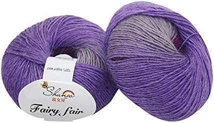 Clearance Sale! Yarns for Knitting Crochet Craft,KFSO Hand Knitting Knicker Yarn Crochet Soft Scarf Sweater Hat Yarn Knitwear Wool,Rainbow Color (A2)