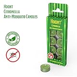 Hoont Citronella Mosquito Repellent Tea light Candles – 10 Pack – Pleasant Lemon Aroma Natural Mosquito Repellent – Highly Concentrated Formula and Extremely Effective