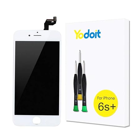 Yodoit LCD Touchscreen Digitizer Front Komplettes Glas Reparatur Display Weiß Ersatzbildschirm Für iPhone 6s Plus mit Werkzeu