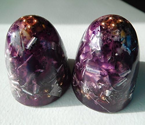 2 Pink Ultramarine Power Dome Tower Busters Crystal Orgone Generator Energy Accumulator 7.83Hz/432Hz/528Hz/Advance Harmonics Many Beautiful Ingredients and Colors! 2pd(Pink Ultramarine)