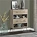 Ameriwood Home Landon Bookcase with Bins, Weathered Oak