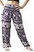 Bangkokpants Women's Casual Pants Harem Bohemian Clothes Hippie Boho Yoga Outfits Smocked Waist (Purple, One Size)
