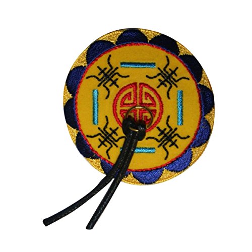 ID 3421 Mexican Bolo Tie Badge Patch Dress Flower Embroidered Iron On Applique