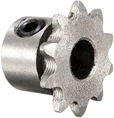 EsportsMJJ 8mm Bore 10 Teeth Metal Gear Motor Roller Chain Drive Sprocket