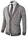 H2H Mens Casual Comfortable Fit Cardigan Sweater Shawl Collar Soft Fabric