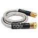 Cesun 5 Feet Metal Garden Hose, Short Connector Hose, Water Hose Extension, Extremely Flexible Lead-in Hose, for Hose Reel/RV/Dehumidifier, Lightweight/Durable/Cool to The Touch (Female to Male)