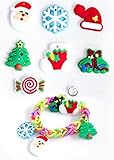 105 Christmas Loom Charms - Metal Clips Included in Separate Bag