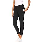 Hiverlay Womens pro Golf Pants Quick Dry Slim Lightweight Work Pants with Straight Ankle Also for Hiking or Casual Ladies