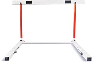 DRKSBESTO Adjustable Track and Field Hurdles Height Sports Training Hurdle with Counterweight Heavy Duty Track and Field Equipment Practice Training from 30 to 42 Inch for Athletes Adults