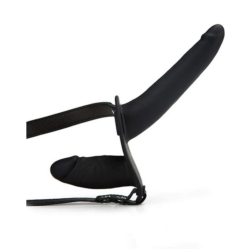 BeHorny Double Penis Silicone Strap On Dildo Harness